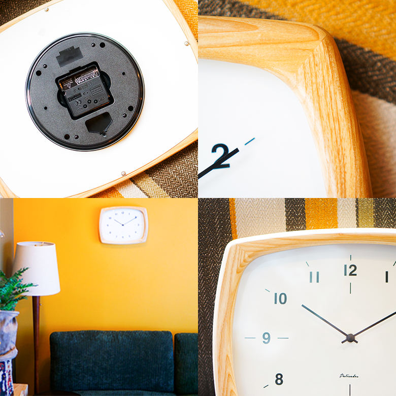 壁掛け時計 ニフェル Niffer CL-3355 電波ステップムーブメント