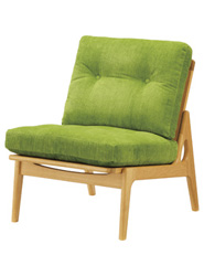 オークフレームソファ アームレス キノママ