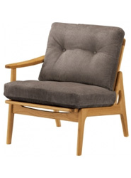 オークフレームソファシングルアーム(右) キノママ