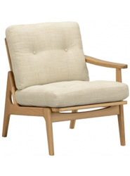 オークフレームソファシングルアーム(左) キノママ