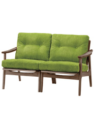 ウォールナットフレームソファ 2シーター